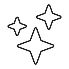 Star Sparkles line icon.