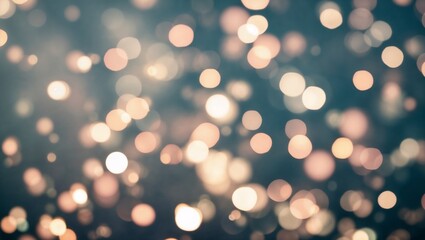 Obraz premium Abstract Urban Background with Shimmering Bokeh Lights and Blurry Cityscape Urban Photography