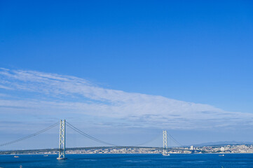 日本兵庫の明石海峡大橋