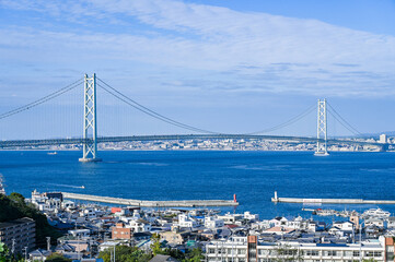 日本兵庫の明石海峡大橋