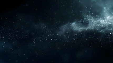 Fototapeta premium Abstract Blue and White Particle Background with a Glimmering, Swirling Effect