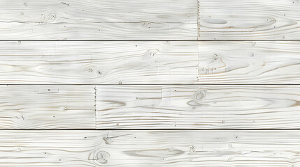 Fototapeta premium Whitewashed Wooden Planks Texture, Displaying Horizontal Grain Patterns and Knots, Suitable for Rustic Backgrounds or Design Projects