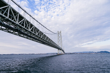 日本兵庫の明石海峡大橋