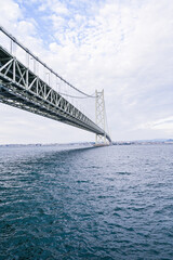 日本兵庫の明石海峡大橋