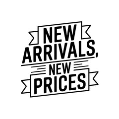 Obraz premium New Arrivals New Prices Retail Banner Design