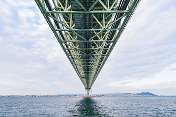 日本兵庫の明石海峡大橋