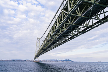 日本兵庫の明石海峡大橋