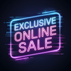 Neon Sign Announces Exclusive Online Sale Event