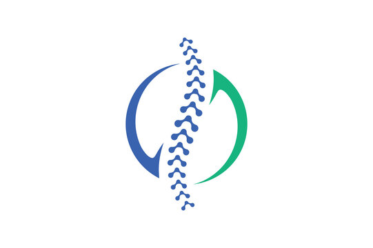 chiropractic logo design vector
