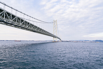 日本兵庫の明石海峡大橋