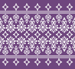 Geometric ethnic oriental ikat pattern traditional Design for background,carpet,wallpaper,clothing,wrapping,Batik,fabric,Vector illustration.embroidery style.