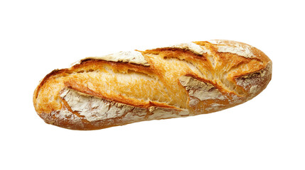 Deliciously Fresh Baguette isolated on transparent background	
