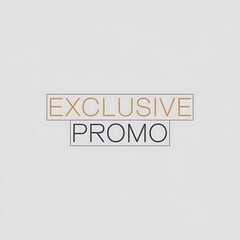 Exclusive Promo Announcement Marketing Graphic Design
