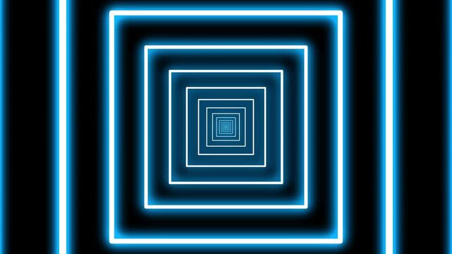 Mesmerizing Glow Rectangle Tunnel Animation,Dynamic Neon Rectangle Tunnel Loop,Vibrant Glowing Rectangle Tunnel Background,Futuristic Rectangle Tunnel with Glowing Effects,Endless Loop of Glowing Rect