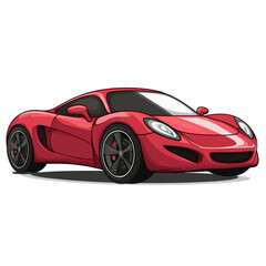 red sport car