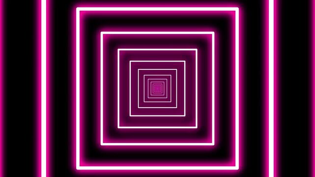Mesmerizing Glow Rectangle Tunnel Animation,Dynamic Neon Rectangle Tunnel Loop,Vibrant Glowing Rectangle Tunnel Background,Futuristic Rectangle Tunnel with Glowing Effects,Endless Loop of Glowing Rect