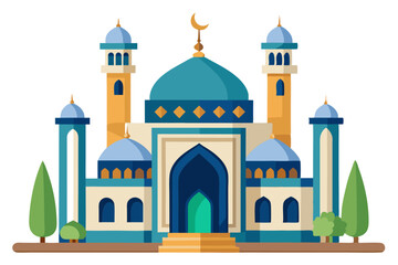 Mosque | isolated vector illustration on white background