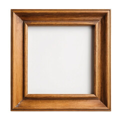 Fototapeta premium Vintage wooden empty square photo frame
