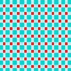 Fototapeta premium Checkerboard Pattern with Red and Blue Squares