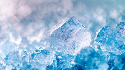 Obraz premium Cold Icy Shards, Explosive Icy Shards Bursting with Vibrant Freezing Energy