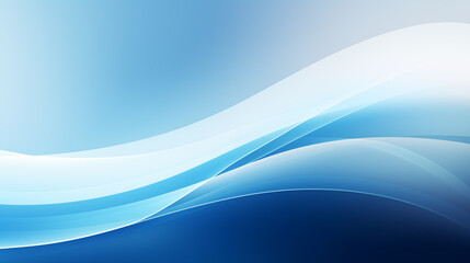 Abstract blue wave curve business background