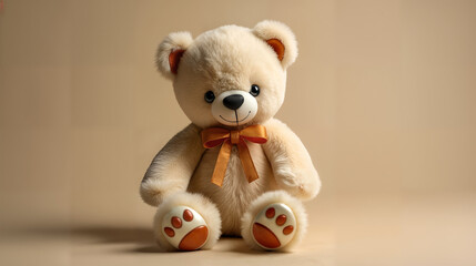 A Cozy Infant Package with Hand Embroidered Details in Earthy Tones Embracing a Teddy Bear Theme for New Families