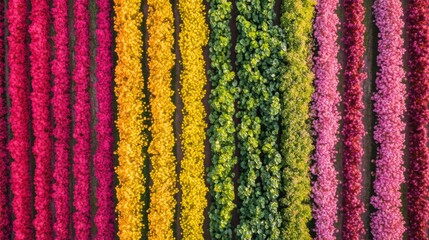 Obraz premium Woven threads of colorful wool create a vibrant, textured backdrop