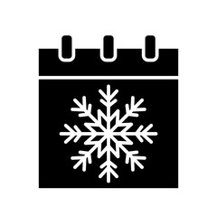 winter season solid icon