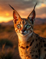 Naklejka premium Iberian lynx, Lynx, wild cat