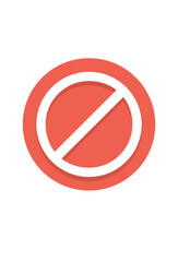 prohibited icon for design and prohibitions