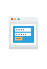 internet login password icon for security