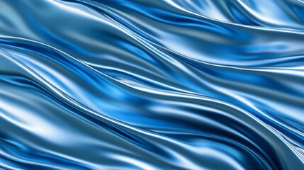 Serene Blue Silk Drape 