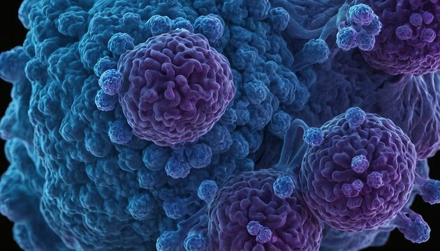 3d medical background with abstract virus cells 301