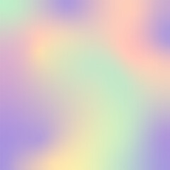 Hologram Gradient. Mesh gradient backgrounds in rainbow pastel  colors.Templates for banners,branding design,social media,cover. Shiny Futuristic Brochure. Hologram Gradient