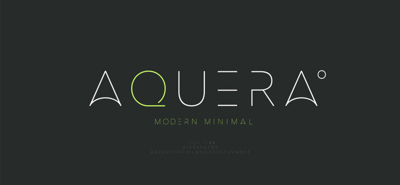 Modern minimal logo alphabet font. Abstract scifi science futuristic typography sport, technology, fashion, digital, future creative logos fonts. vector illustration