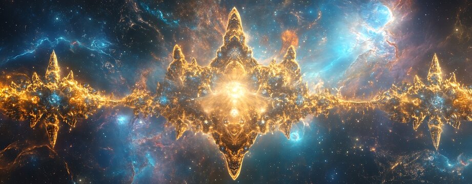 Spiritual Light Frequency, Detailed Digital Depiction of Ashtar's Fleet in Space