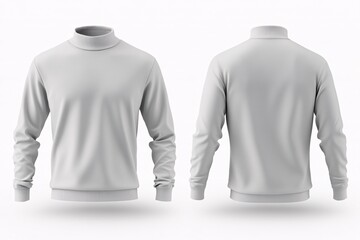 Blank Grey Mockup Long Sleeve Pullover