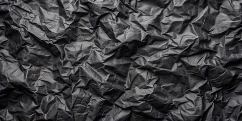 Dark Crumpled Paper Texture A Background of Deep Shadows and Textured Creases