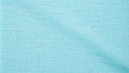 Fototapeta premium High-Resolution Image of a Light Blue Fabric Texture with Subtle Wrinkles and Linear Weave Pattern