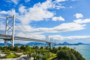 香川と岡山を結ぶ瀬戸大橋
