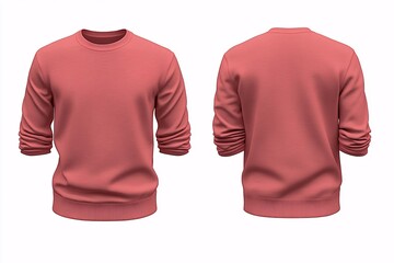 Dusty Rose Crewneck Sweatshirt Mockup