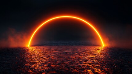 Glowing Circular Technology Interface