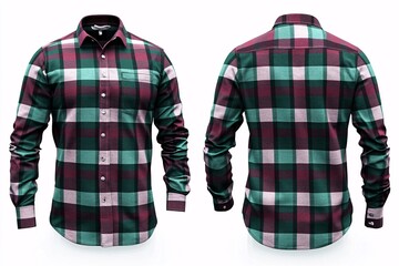 Men's Plaid Button-Down Shirt