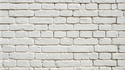 Naklejka premium A Seamless Texture of a White-Painted Brick Wall, Ideal for Backgrounds and Design Projects