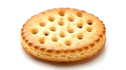 Biscuit with raisins isolated on a white background