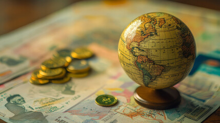 An international money transfer powered by fintech, showing fast and affordable cross-border transactions via mobile apps