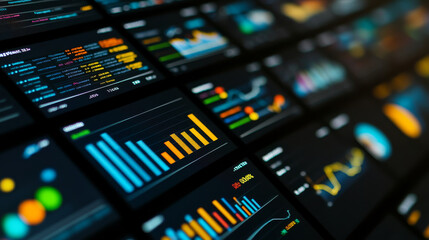 Analytics icons embedded in a reporting software interface, helping users interpret performance data easily