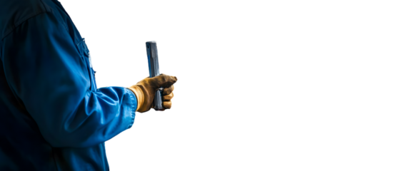 Auto mechanic working on car broken engine in mechanics service or garage.