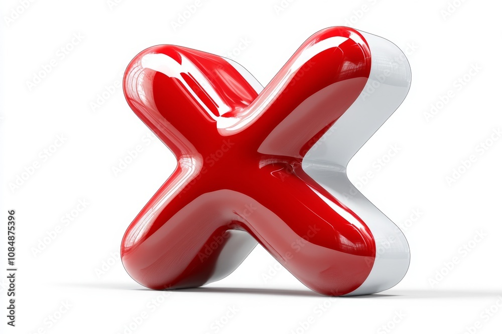 Poster Simple red 
