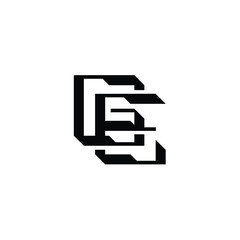 GE monogram logo design letter text name symbol monochrome logotype alphabet character simple logo